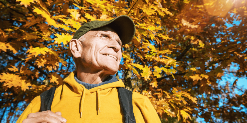 Sunshine Time The Benefits of Getting Outdoors Older Adults Man Outside